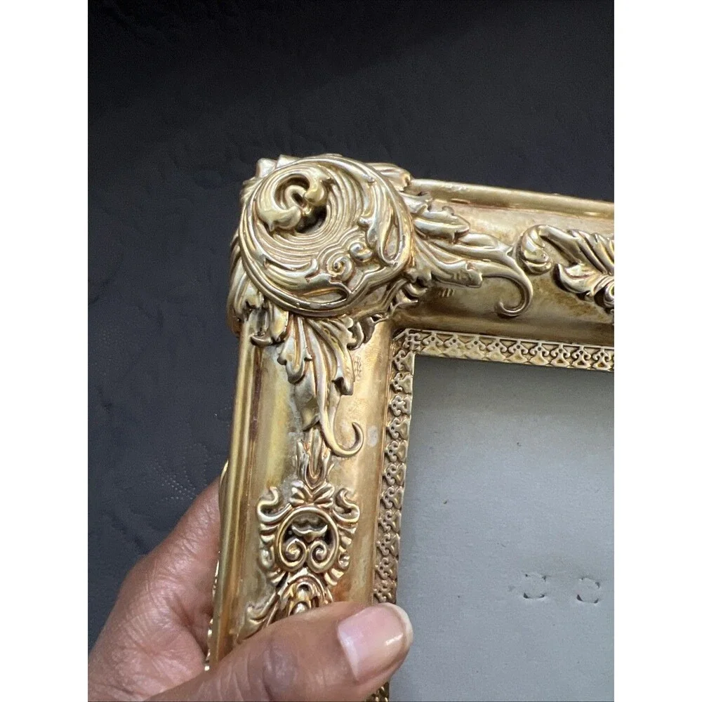Baroque 3D Ornate Gold 4 x 6” Picture Frame, Artistic, Photography,Fancy, Glam